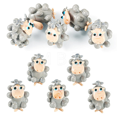 5Pcs Handmade Lampwork Display Decorations LAMP-TA0002-60C-1