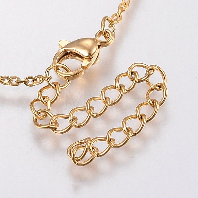 Trendy 304 Stainless Steel Cable Chain Bracelets BJEW-I243-14G-A-1