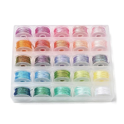 25 Rolls 25 Colors 6-Ply Cotton String Threads OCOR-F018-03-1