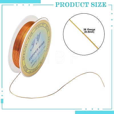 Round Copper Wire for Jewelry Making CWIR-R001-0.4mm-M-1