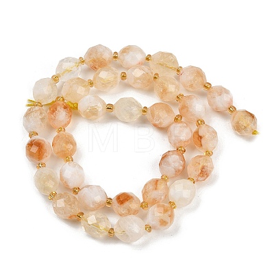 Natural Citrine(Heated) Beads Strands G-N342-149I-22-1