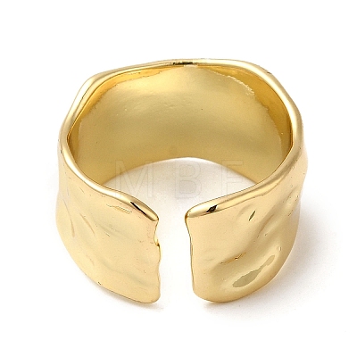 Brass Open Cuff Rings RJEW-Q778-30G-1