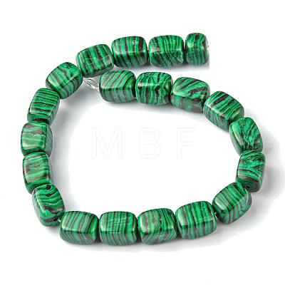 Synthetic Malachite Beads Strands G-F743-02J-1