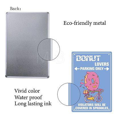Rectangle Metal Iron Sign Poster AJEW-WH0157-376-1