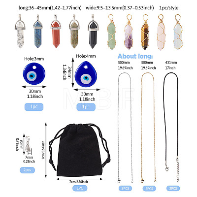 DIY Pendant Necklace Making Kits DIY-TA0001-39-1