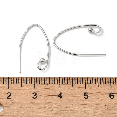 Rhodium Plated 925 Sterling Silver Earring Hooks STER-M117-01P-1