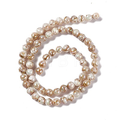Drawbench Style Natural Freshwater Shell Beads Strands SHEL-F003-10B-1