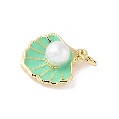 Brass Enamel Pendants KK-B148-03G-03-1