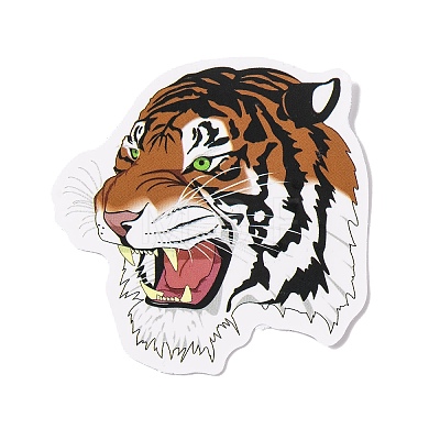 Tiger PVC Adhesive Waterproof Stickers Set DIY-F150-03-1