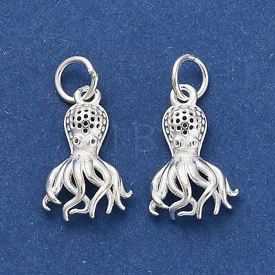 925 Sterling Silver Hollow Pendants STER-P071-01S-1