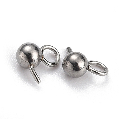 Non-Tarnish 304 Stainless Steel Ball Post Stud Earring Findings STAS-Z035-02P-A-1