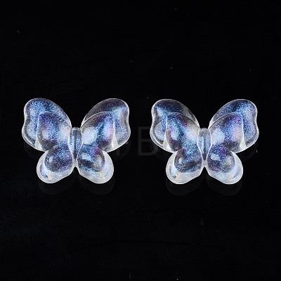 Transparent Acrylic Beads X-OACR-N008-072-1