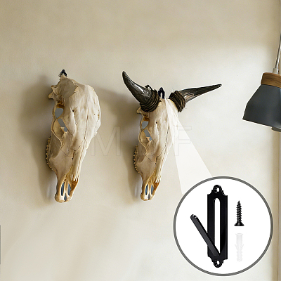 Carbon Steel Animal Bone Wall Hooks AJEW-WH0816-619EB-1