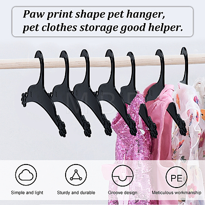 Plastic Pet Clothes Hanger AJEW-WH0033-28-1