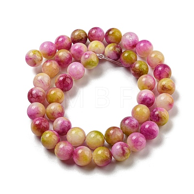 Natural Dyed Yellow Jade Beads Strands G-Q160-A01-01A-1