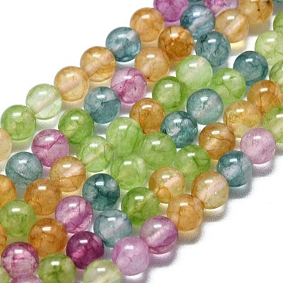 Natural Malaysia Jade Beads Strands G-L645-C01-6mm-10-1