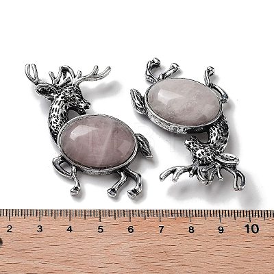 Alloy Elk Brooches JEWB-A021-02AS-05-1