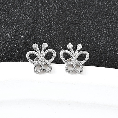 304 Stainless Steel Stud Earrings EJEW-H161-01P-C-1
