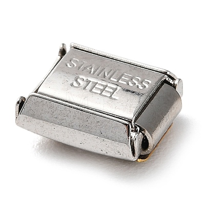 Rectangle 304 Stainless Steel Enamel Connector Charms STAS-Q250-01P-02-1