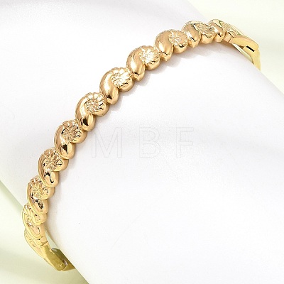 304 Stainless Steel Heart Hinged Cuff Bangles for Women SA-CBAF851-04G-1