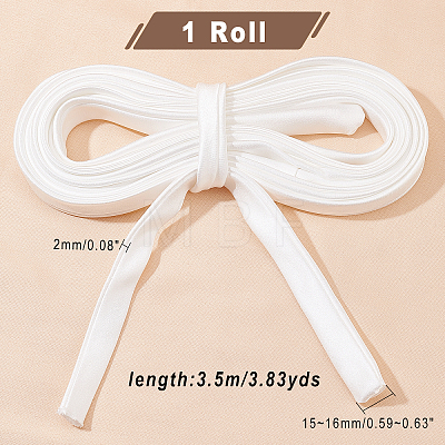 Satin Wedding Dress Back Tie Rope SRIB-WH0011-039A-1