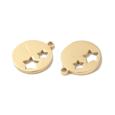 Ion Plating(IP) 316L Surgical Stainless Steel Charms STAS-H213-78G-1