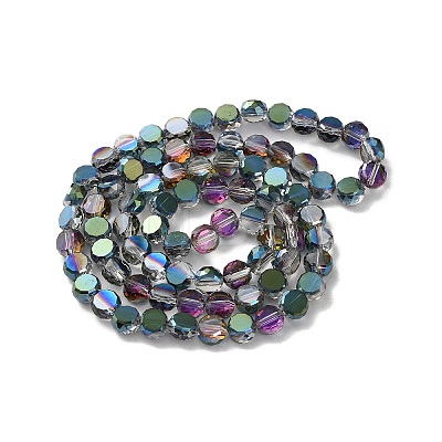 Electroplate Glass Beads Strands EGLA-C010-01A-HP02-1