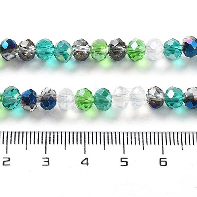 Glass Beads Strands EGLA-A034-M6mm-24-1