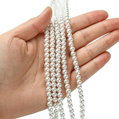 Eco-Friendly Glass Pearl Beads GLAA-S173-5mm-01-1