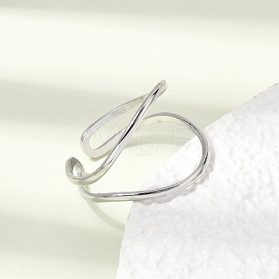 304 Stainless Steel Cuff Open Rings RJEW-P188-02F-P-1