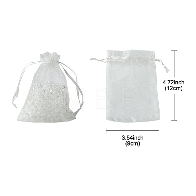 48Pcs 8 Colors Organza Bags Jewellery Storage Pouches Party Wedding Favour Gift Bags OP-FS0001-02-1