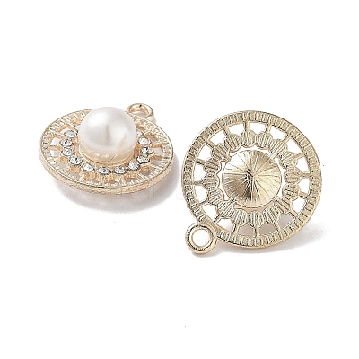 ABS Imitation Pearl Bead Pendants FIND-C042-01G-1