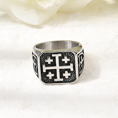 304 Stainless Steel Finger Rings for Men LS-RJEW-D339-01A-AS-1