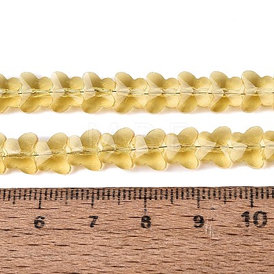 Transparent Glass Beads Strands GLAA-Q118-01A-B13-1