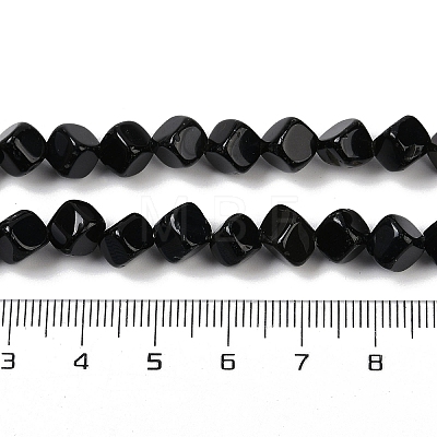 Natural Black Onyx(Dyed & Heated) Beads Strands G-A257-A01-01-1