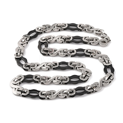 201 Stainless Steel Links Chain Necklace NJEW-F222-38EBP-05-1