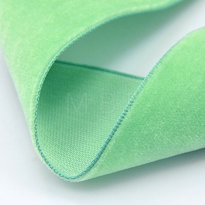 Polyester Velvet Ribbon for Gift Packing and Festival Decoration SRIB-M001-19mm-564-1
