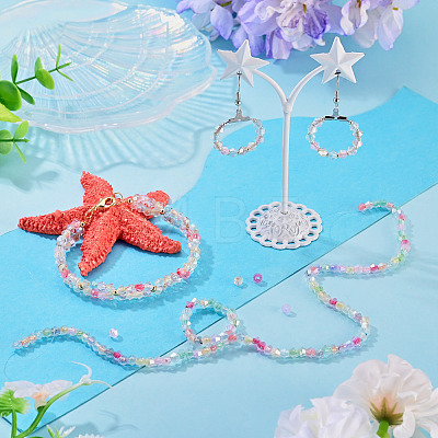 1 Strand Glass Beads Strands LAMP-TADJ0001-04C-1
