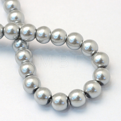 Baking Painted Glass Pearl Bead Strands X-HY-Q003-3mm-34-1