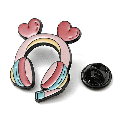 Headphone Enamel Pin PALLOY-D021-01D-EB-1