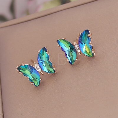 Fashionable Gradient Butterfly Earrings for Women YE8672-3-1