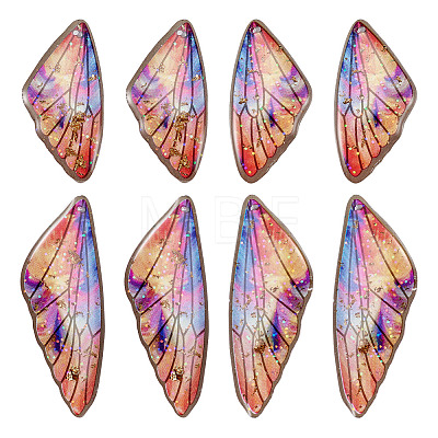 Transparent Resin Wing Pendants Set RESI-TAC0021-01D-1