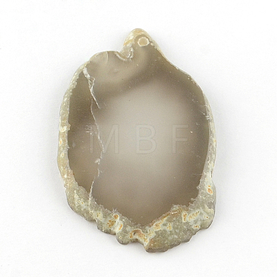 Dyed Mixed Shape Natural Agate Gemstone Big Pendants G-R300-05-1