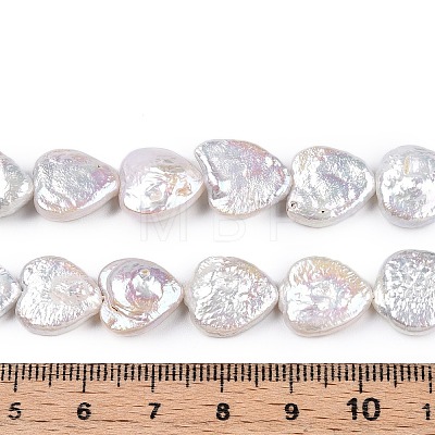 Natural Nucleated Baroque Keshi Pearl Beads Strands PEAR-S022-A-1