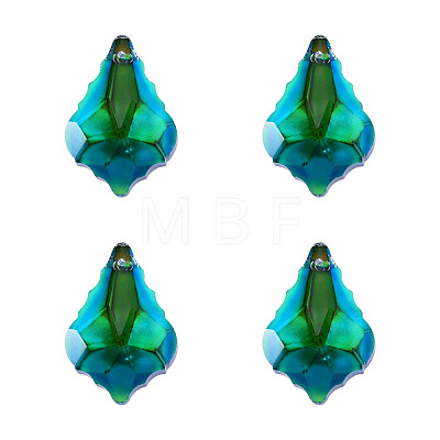 4Pcs Glass Pendants GLAA-TA0004-30-1