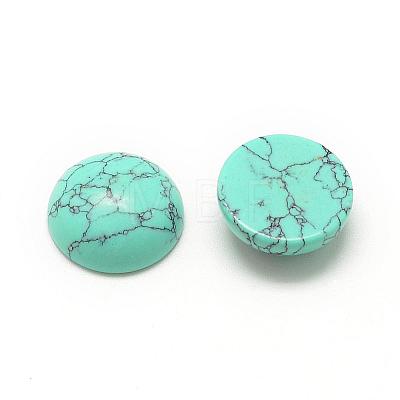 Synthetic Turquoise Cabochons G-R416-8mm-44-1