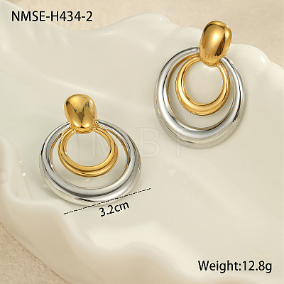 304 Stainless Steel Stud Earrings for Women WG4D4B8-06-1