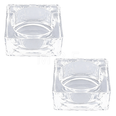 2Pcs Glass Candle Cups AJEW-SC0004-47C-1