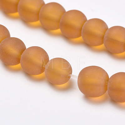 Transparent Glass Beads Strands GLAA-Q064-13-8mm-1