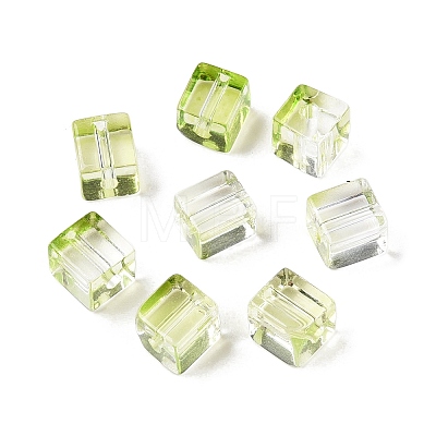 Baking Paint Transparent Glass Beads DGLA-N005-01A-06-1